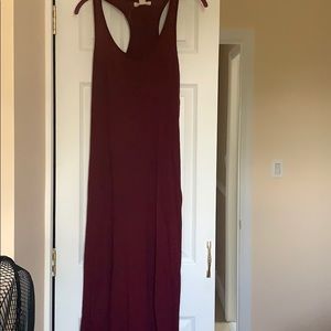 Burgundy dress